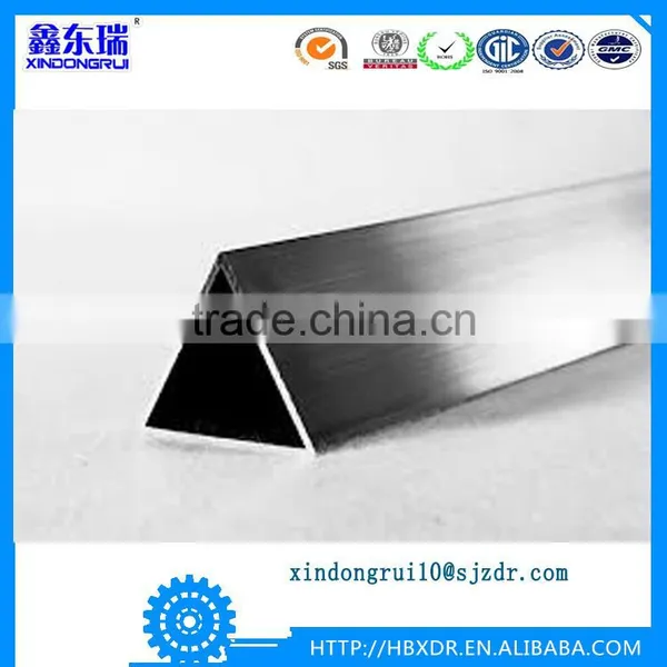Powder Coating Anodizing Triangular Aluminum Tubing Custom Irregular Aluminum Pipe photo-3