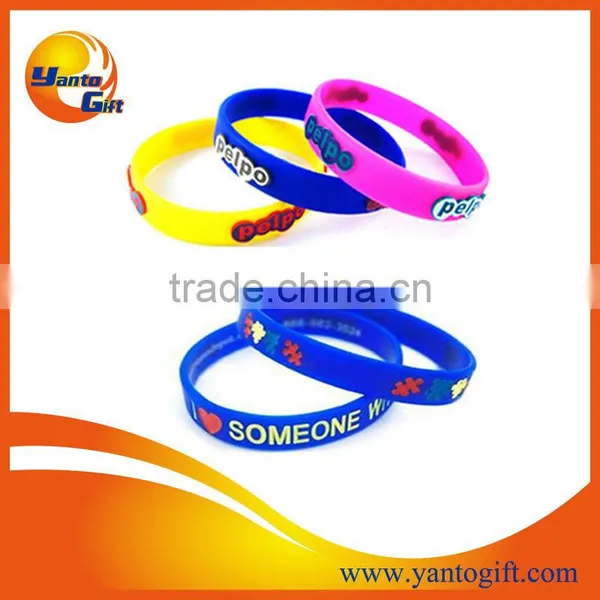 Custom Logo Silicone Rubber Wristband for Promotion