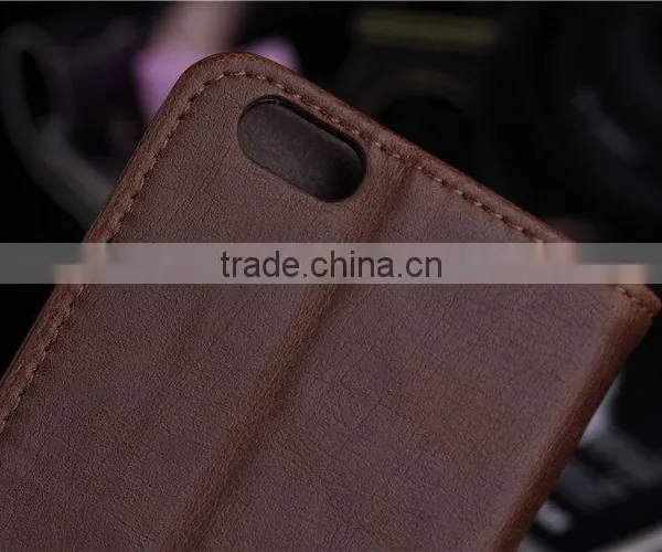 Leather Phone Case Flip PU Leather Phone Shell Protective Back Cover for Iphone 6 photo-4