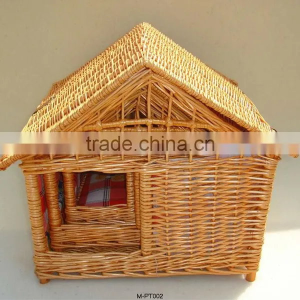 Exquisite and Durable Wicker Pet Cage , Wicker Cat Carrier photo-2