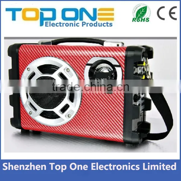 2016 New Hot Selling Handbag Wooden Portable Bluetooth Speaker With FM Radio and TF Card Support photo-2
