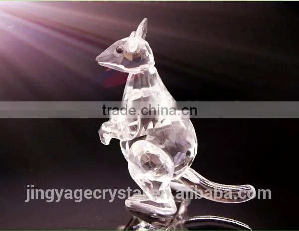 Crystal Christmas Gift Crystal Kangaroo Model Glass Figurine photo-2