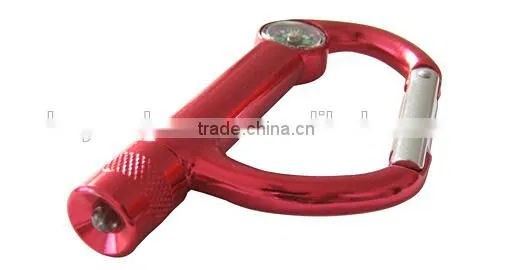 LED Carabiner With Compass