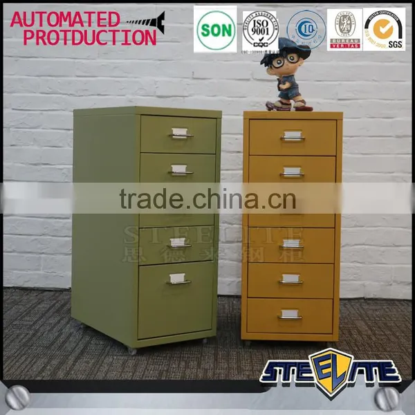 Steelite Helmer 6 Drawer Cabinet Mobile Steel File Cabinet Label Holder On Every Drawer photo-2