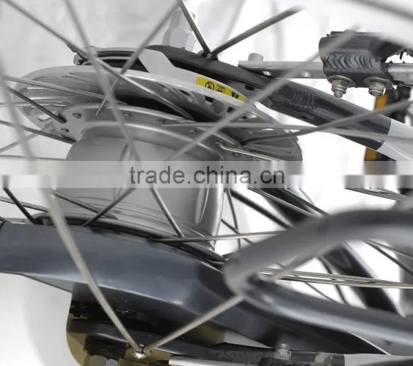 700C Aluminum 36V 10AH Electric City Bike With Inner 8-speed Gears photo-4
