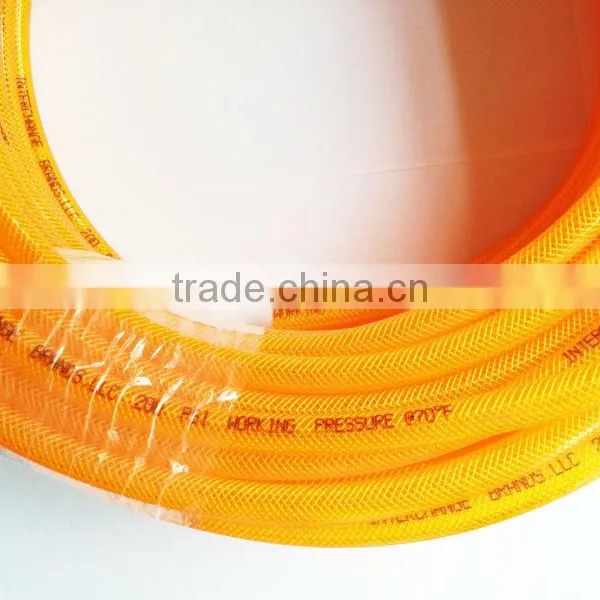 Flexing Thread pu Pipe Grease Resistance 3/8"(13.5mm*9.5mm) Yellow Used for Industry for Braid Tube photo-3