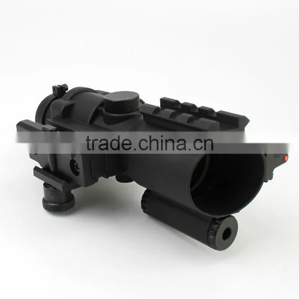 Prismatic Sight Tactical Sinper Fiber Optics 4X32 Green/red Illumination Dot Sight Riflescope With Red Laser photo-5