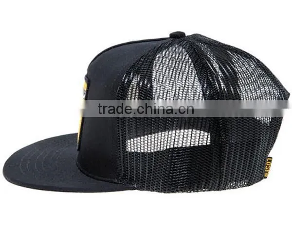 Stylish 5 Panel Black Neon Snapback Trucker Hats photo-3