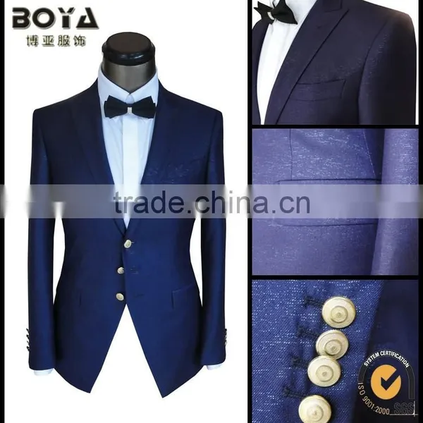 2014 New Arrival Fashion Purple Formal Dresses for Men Wool Tuxedo Suits
