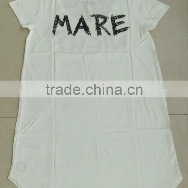 Ladies Long Pyjama T-shirt, Ladies Cotton Sleeping Wear, Ladies Long T-shirt photo-3