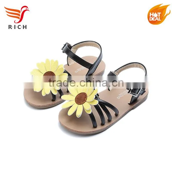 New Designs PU Materials to Make Baby Girls Sandals photo-4