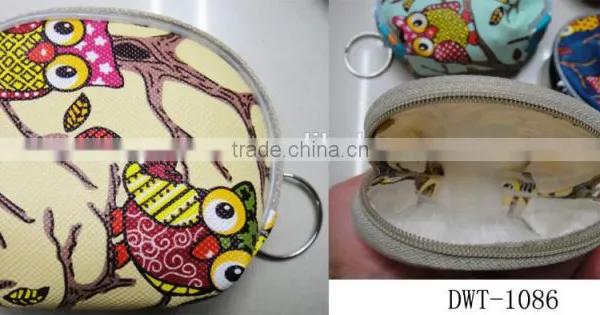 Fashion Hot Popular Pvc Leather Gift Owl Cheap Purse photo-3