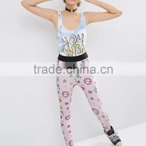 MGOO Women Bodysuit With Custom Print Full Print Sexy One Piece Playsuit Low Back Underwear photo-5