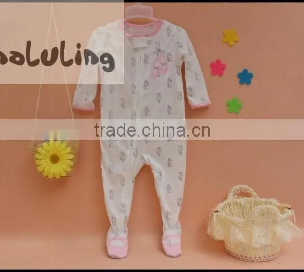Wholesale New Unisex 100% Cotton Baby Footed Pajamas One Piece Pajamas photo-6