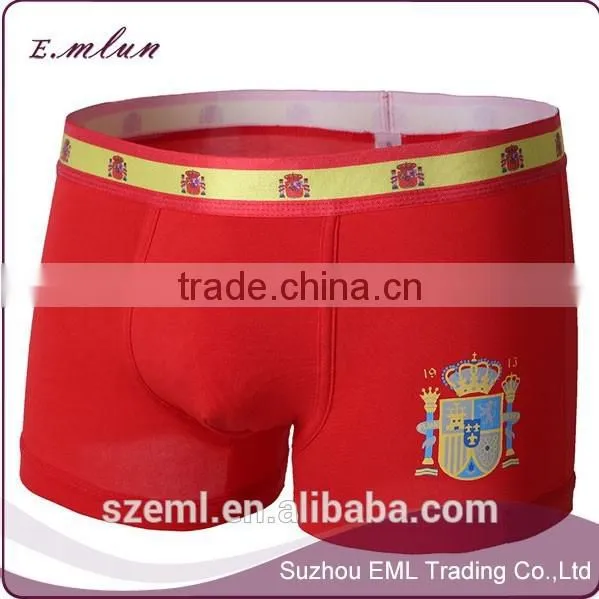 Men New Design Football Printed Seamless Cotton/modal Underwear/men Boxer Shorts photo-3