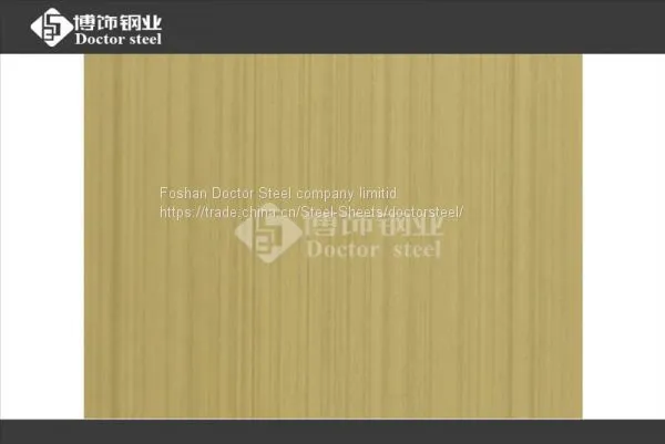 AISI 304 HL Surface Stainless Steel Sheet/plate,golden Stainless Steel Plate photo-3