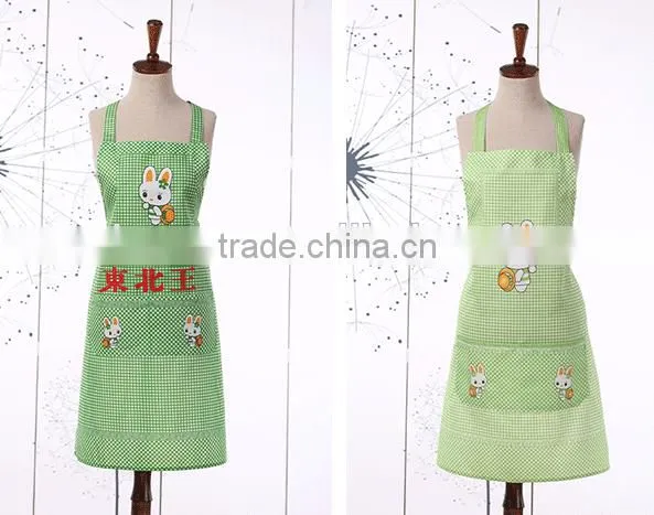 Advertising Promotional Gifts Small White Rabbit Kitchen Apron Custom Anti - Foupler Peach Skin ad Custom Gift Aprons photo-2