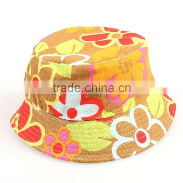 Multi Flower Pattern Bucket Caps Summer Sun Hat Fishing Outdoor Caps photo-3