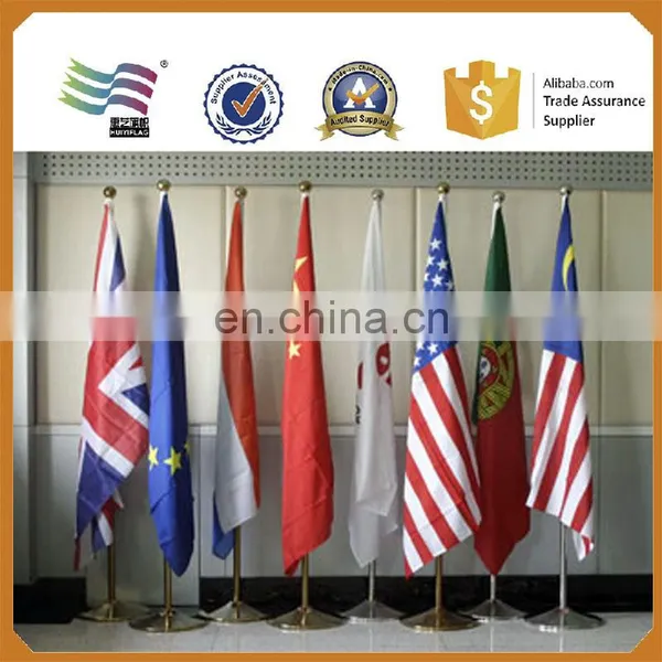 Indoor Standing Steel Flag Pole With Base photo-3