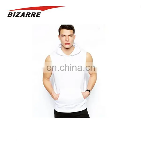 Manufacturing Dry Wicking Customized Logo Sleeveless Bodybuilding Hoodie photo-4