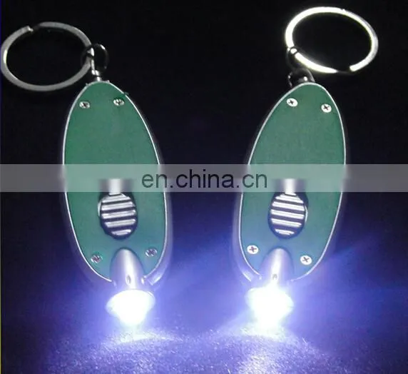 Good Quality Oval Shape Led Keychain Promotion Led Keyring photo-3