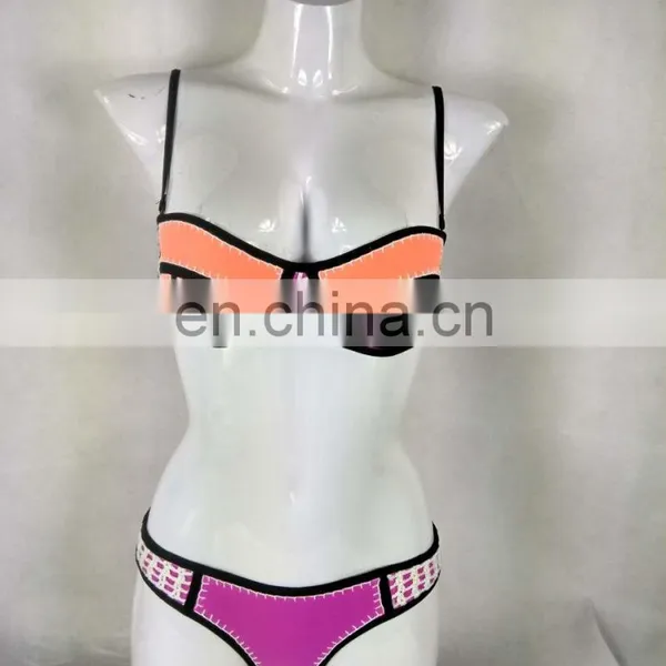China Factory Wholesale Neoprene Bikini Swimwear photo-6