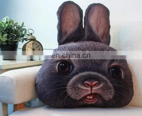 Fashion 3D Printing Decorative Throw Sofa Cushion Cheap Cute Soft Plush Animal Shaped Pillow photo-5