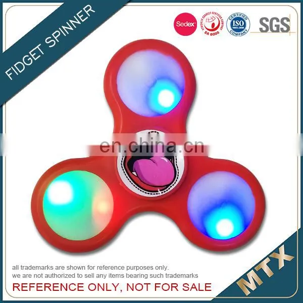 Custom Logo LED ABS Fidget Spinner