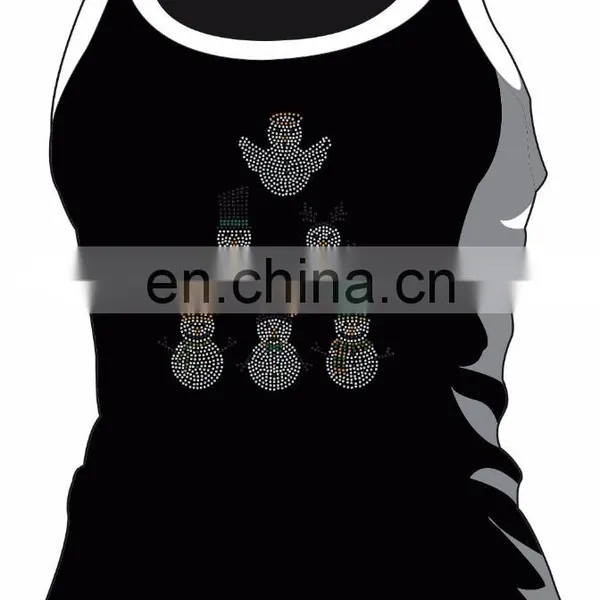 Six Different Kind of Snowmans Pattern Acrylic Rhinestone Motif photo-2