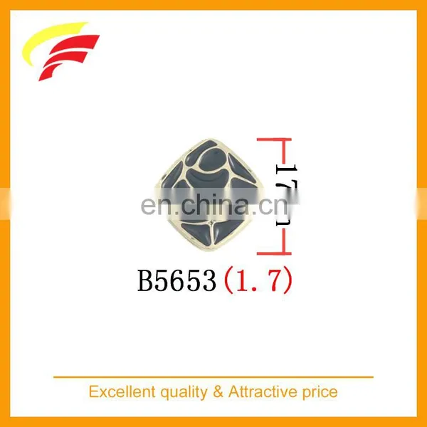 Fashion Diamond Shaped Zinc Alloy Button , Zamke Sewing Button for Overcoat