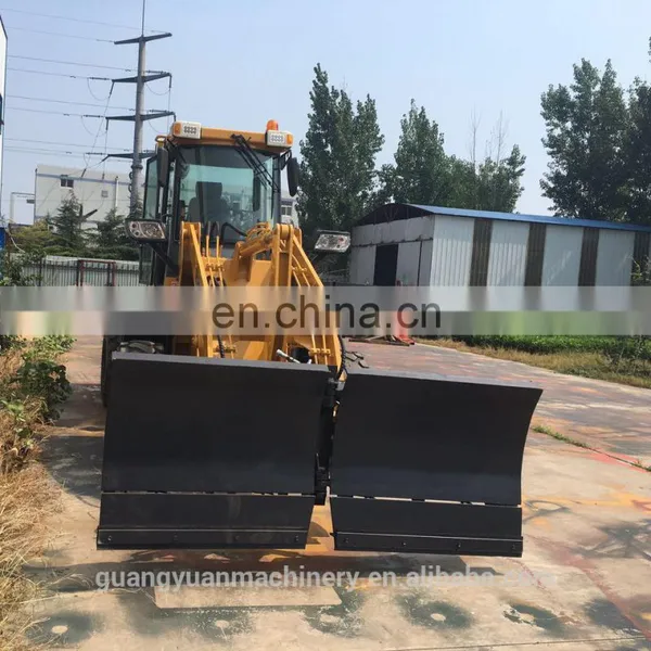 ZL16F Mini Hydraulic Wheel Loader With V Snow Blade photo-2