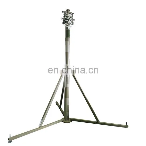 8.4m Inner Cable Telescopic Mast Surveillance Camera Tower photo-4