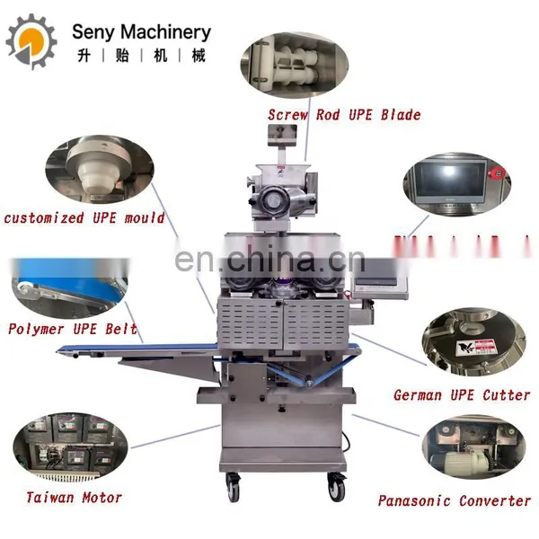 Professional PLC Control Three Color Mochi Ice Cream Encrusting Machine photo-3