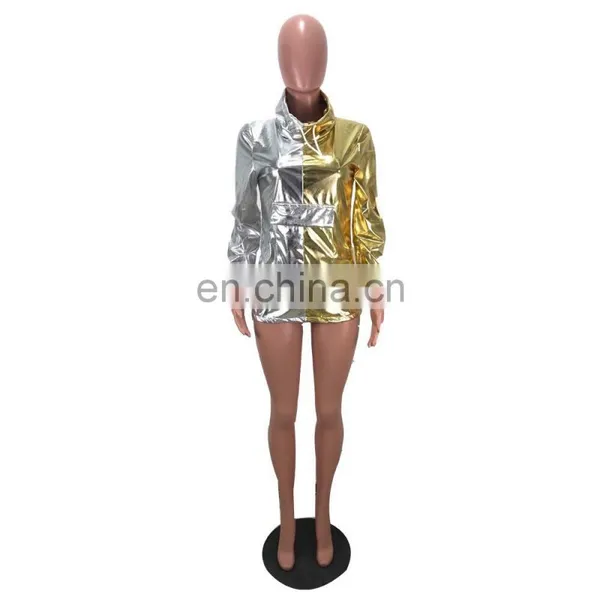 Fashion Women Jacket Autumn Long Sleeve Coat Female Patchwork Casual Cool Outerwears photo-4