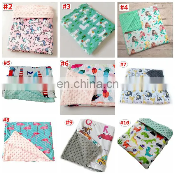Baby Flannel Blanket Cartoon Animal Toddler Spring Summer Bubbles Blanket Bedding Wrap 10Styles photo-2