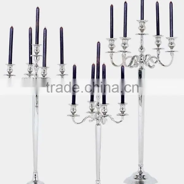 Wedding Centerpiece Candelabra With Silver Finish photo-4
