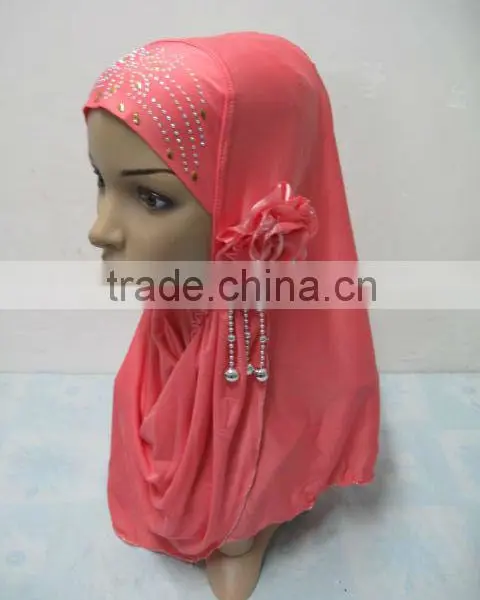 A529 New Arrival Islamic Scarves Women Muslim One Piece Hijab Flower Hijab