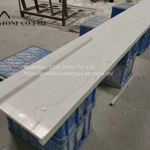 Good Quality Factory Directly Polish Kitchen Quartz Stone Countertop photo-2