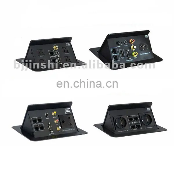 Tilt up With VGA, RJ 45 and AV Ports Cable Connection Box