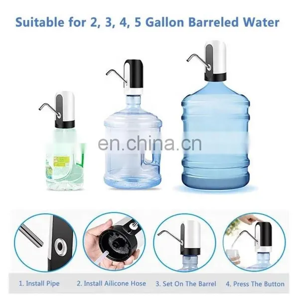 Portable Smart USB Automatic Electric Pump Rechargeable Drinking Water Dispenser Electric Drinking Bottle Water Pump Dispeners photo-5