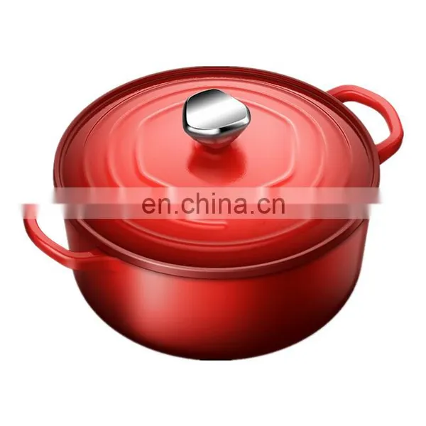Cast Iron Carbon Steel Enamel Cooking Pot With s s Handle Cast Iron Pot photo-2