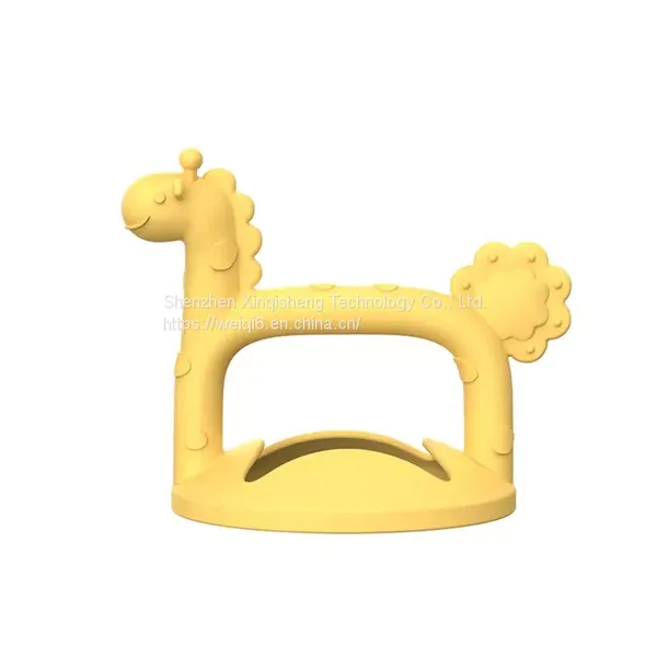 OEM High Quality New Silicone Teether Organic Baby Teethers Toy Teething Chewing Sensory Training Soothing photo-4