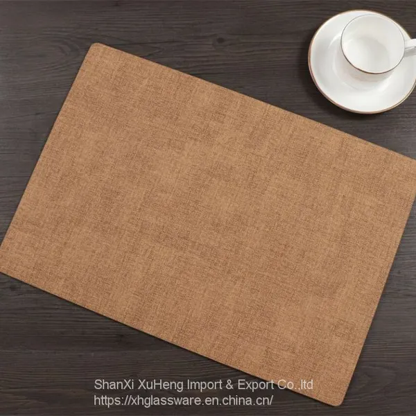 PU Leather Christmas Placemats Table Mat Pad Wipeable For Dining Table photo-2