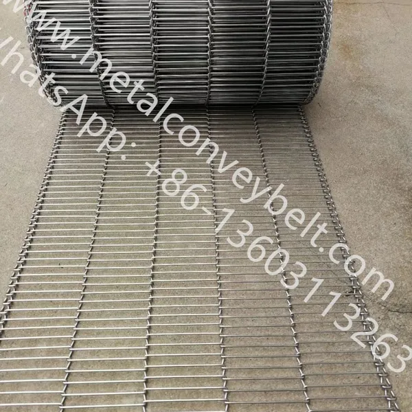 Food Grade Stainless Steel Flat Flex Wire Mesh Continuous Conveyor Belt Sprocket Shaft For Oven Dryer Machine Line photo-5