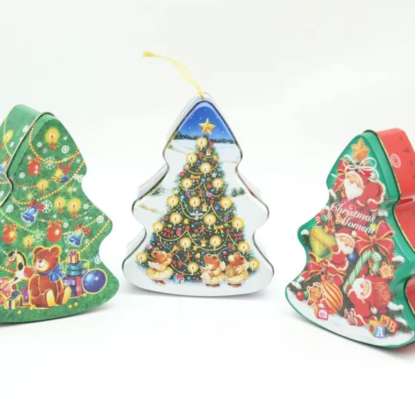 Christmas Tree Gift Tin Box photo-4