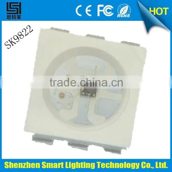 Newest SK9822 5050 Double Signal 6pin Addressable Led