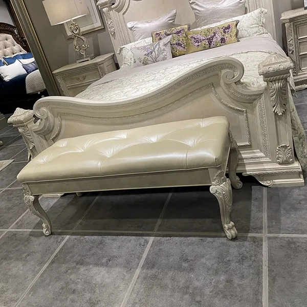 Light Luxury Solid Wood Bed 1.8 Meters Solid Wood Bed Can be Customized in Size and Style