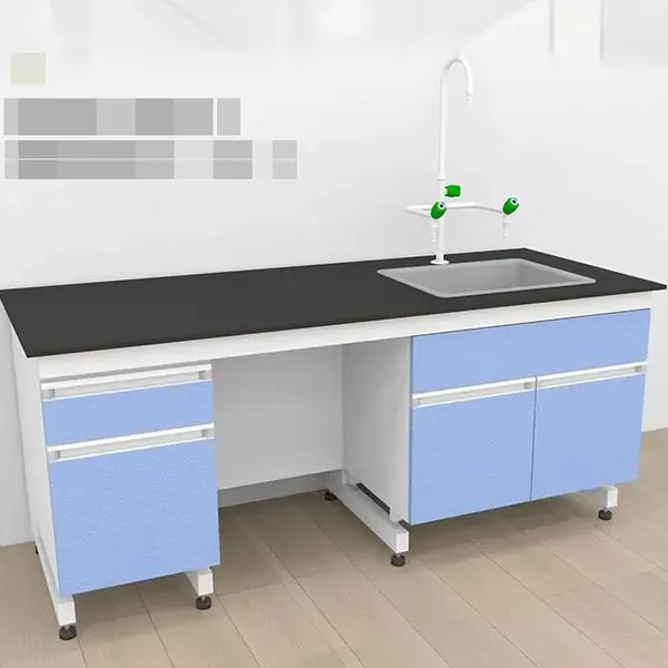Laboratory Workbench Central Workbench Steel-Wood Laboratory Bench Test Bench Laboratory Side Bench Chemistry Desk photo-2