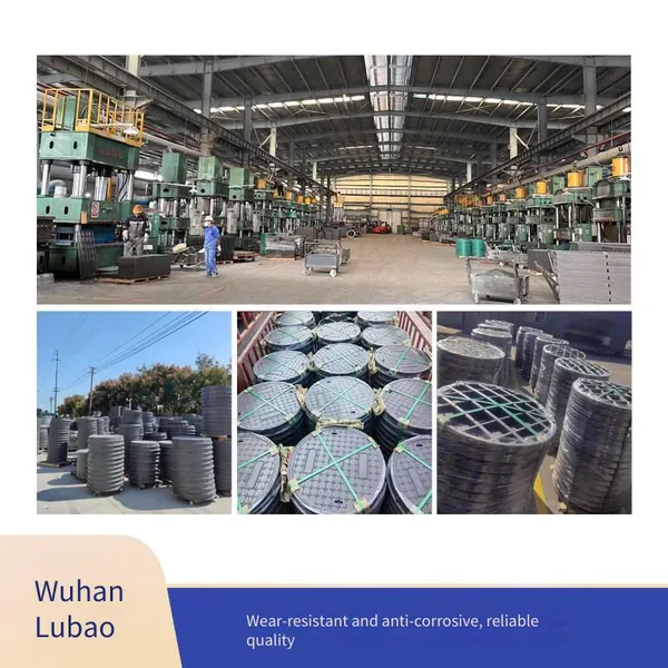 Round/Square Resin Hinge SMC/BMC Square Fiberglass Composite Material Manhole Cover photo-3