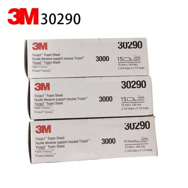 3m 30290 Pyramid Beauty Square Sandpaper, Grit 3000, 5000 Mesh Beauty Sponge Sandpaper, 70*140mm photo-2